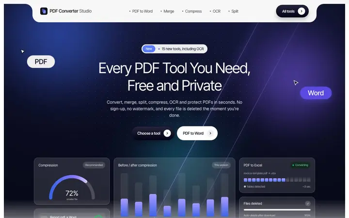 PDF Converter Studio website