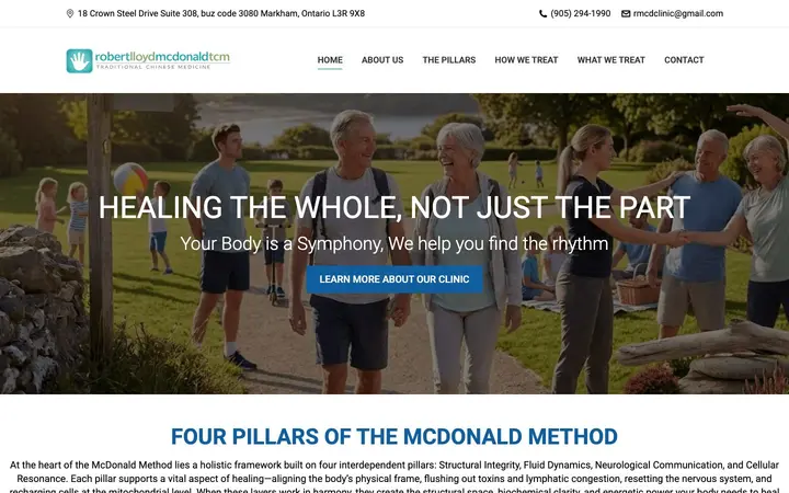 Robert McDonald Clinic website