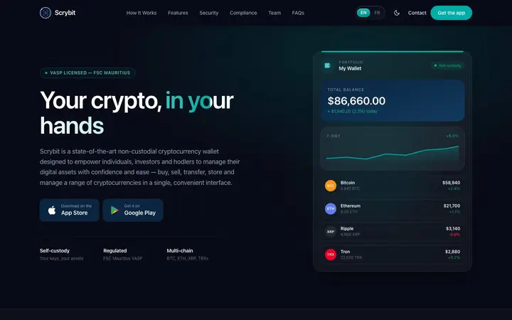 Scrybit website