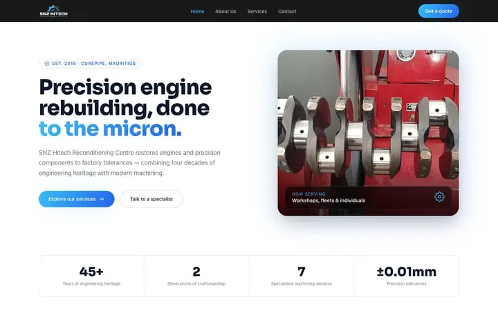 SNZ Hitech website