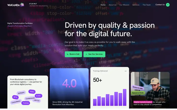 Wakanda 4.0 website